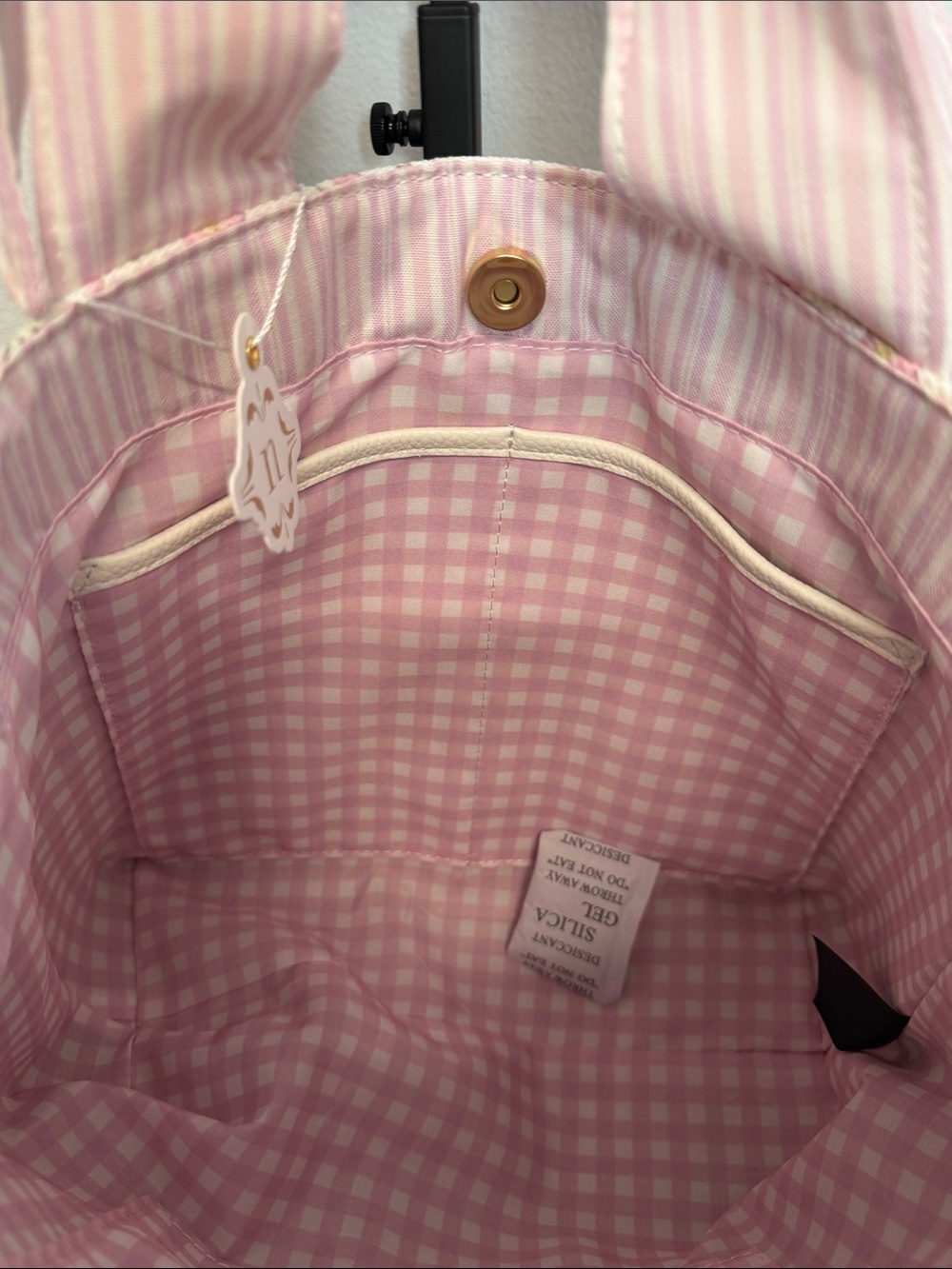 Nanette Lepore | “Pretty Petals-Pink Gingham” Bow-Accent Tote 🌸 - Picture 13 of 15